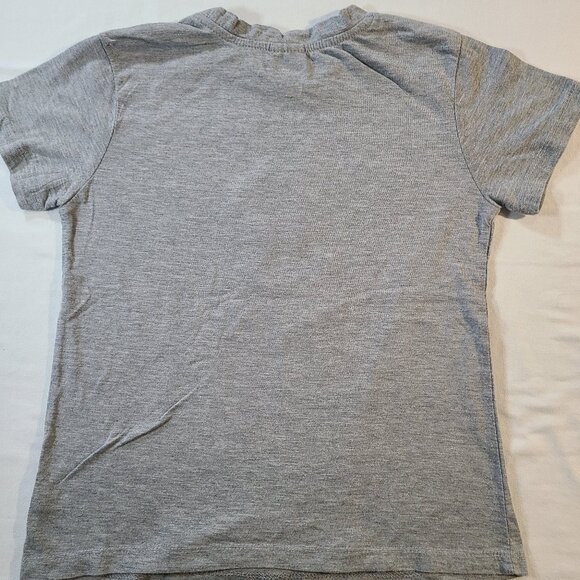 Revolution Boys Gray Tee M | Bear Holding American Flag USA Patriotic Shirt - Picture 6 of 6